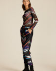Longsleeve siateczka Meteor Multicolor COLORAT – autorski print Meteor, zdjęcie 4
