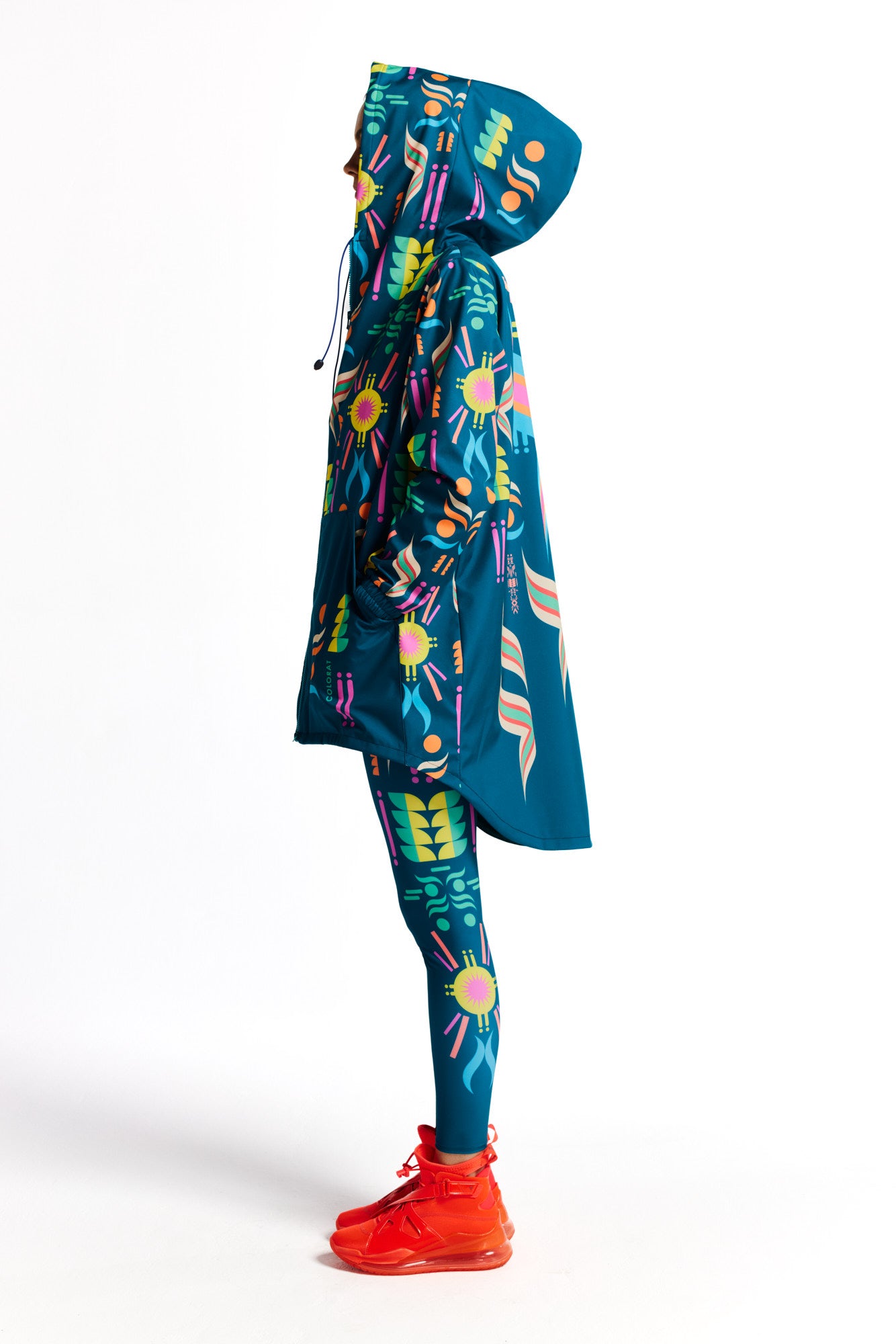 Chaqueta impermeable fluorescente