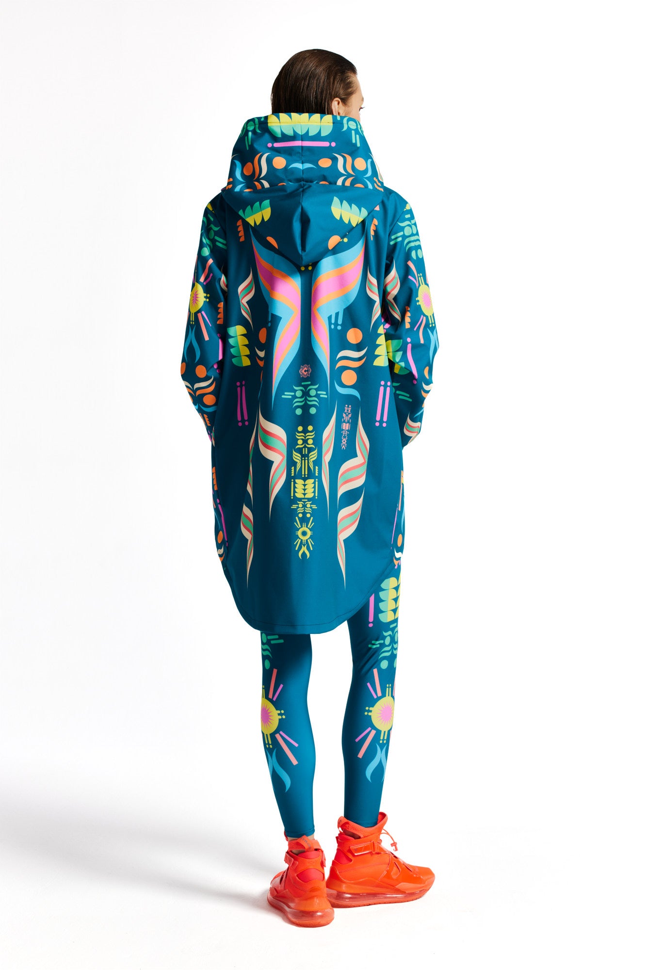 Chaqueta impermeable fluorescente