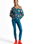 Fluo Asymmetrische Bluse