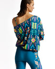 Fluo Asymmetrische Bluse