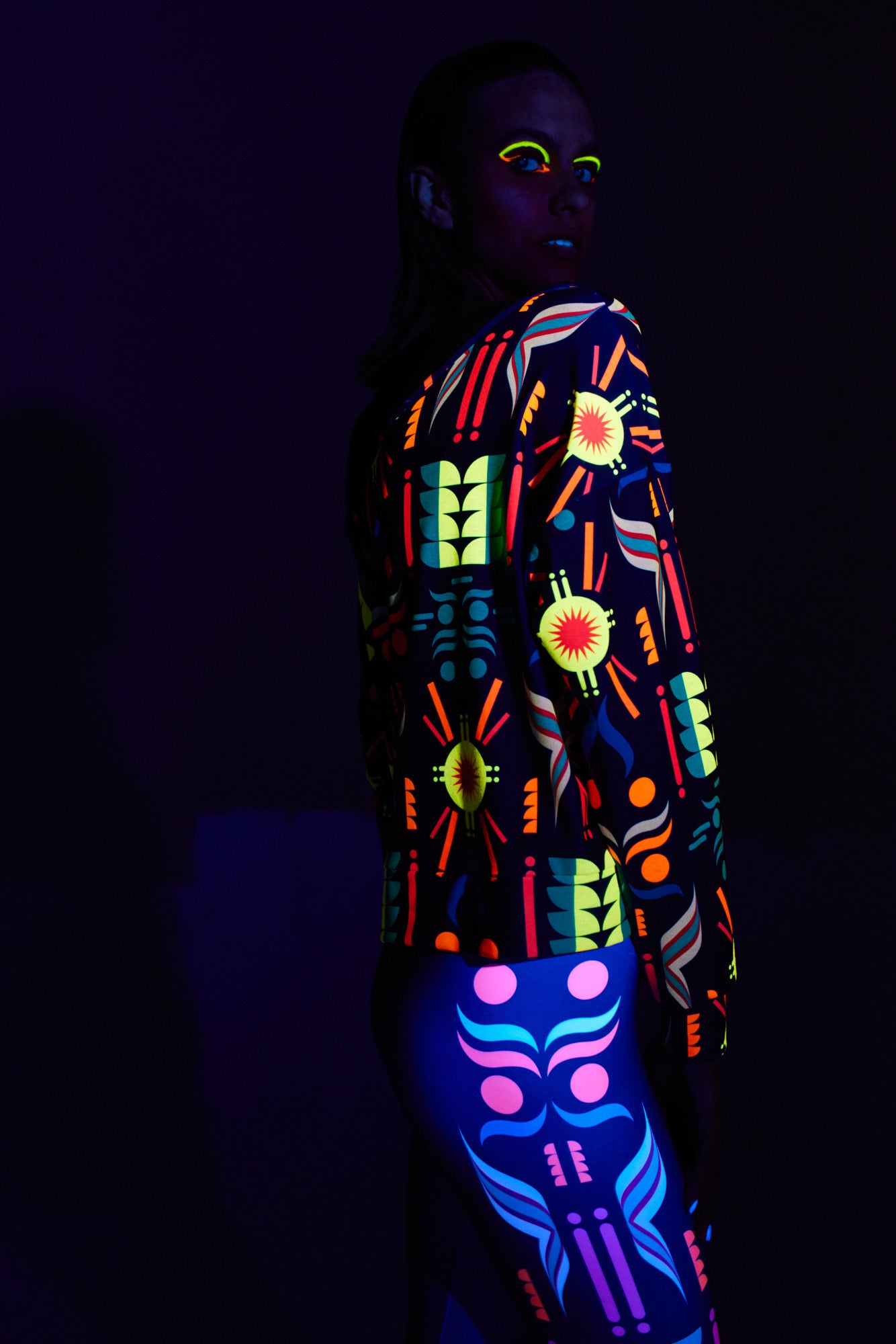 Fluo Asymmetrische Bluse