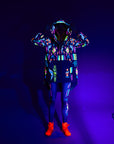 Chaqueta impermeable fluorescente