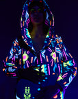 Chaqueta impermeable fluorescente
