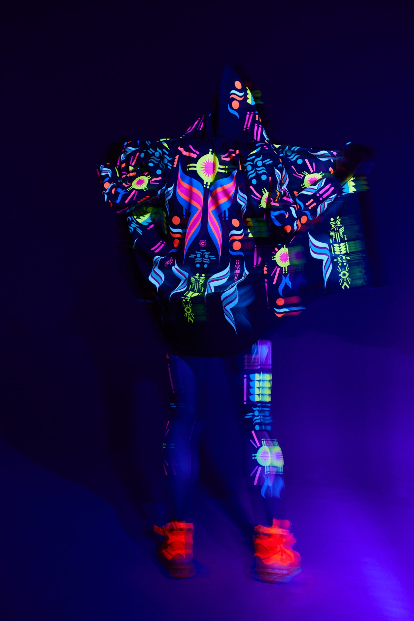 Chaqueta impermeable fluorescente