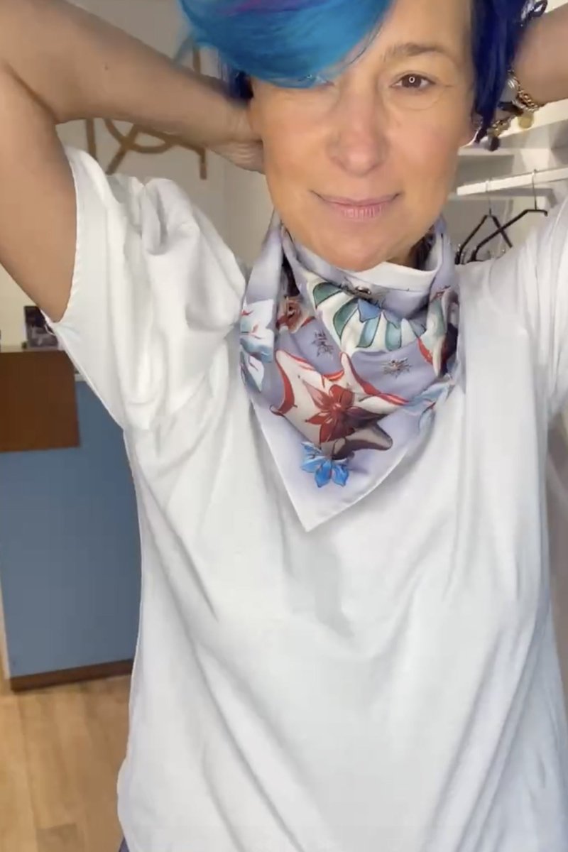 Apaszka Świąteczna White