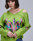 Bluza Green Smoczyce - COLORAT