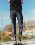 Legginsy Botanica Black - COLORAT