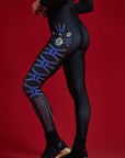 Leggings Heart Black