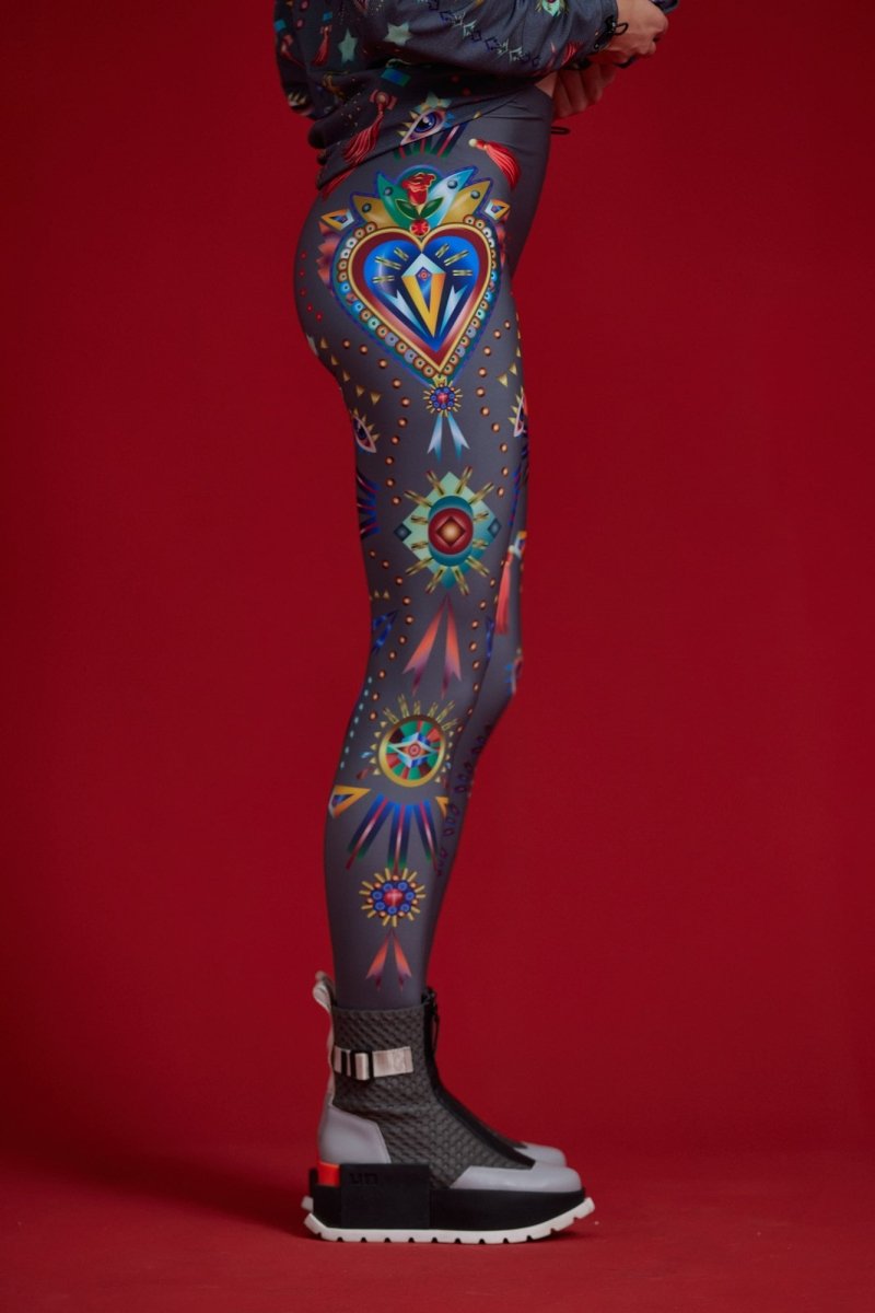 Legginsy Coeur Gris