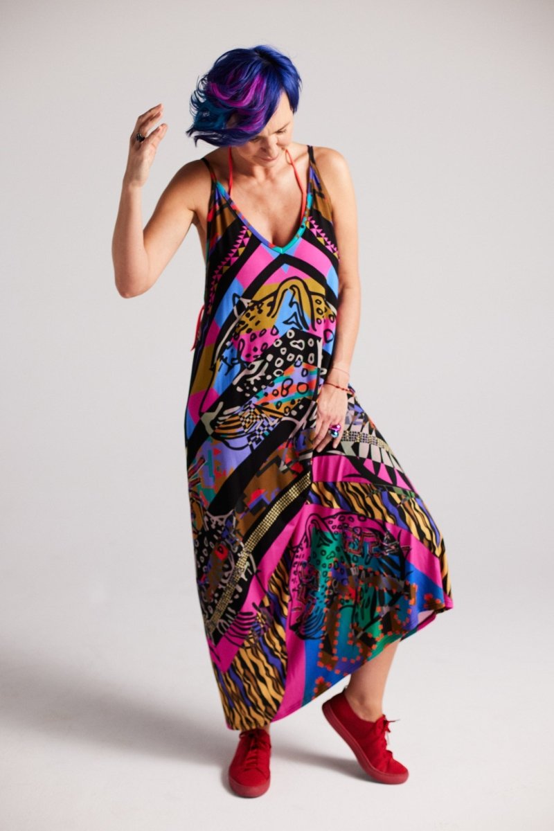 Vestido largo zulú