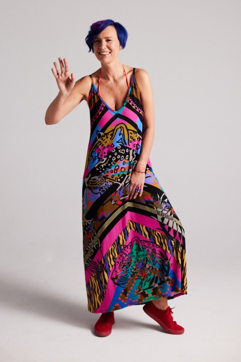 Vestido largo zulú