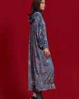 Vestido Heart Gris y Azul Marino