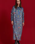Vestido Heart Gris y Azul Marino