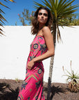 Suknia Totem Pink Long - COLORAT