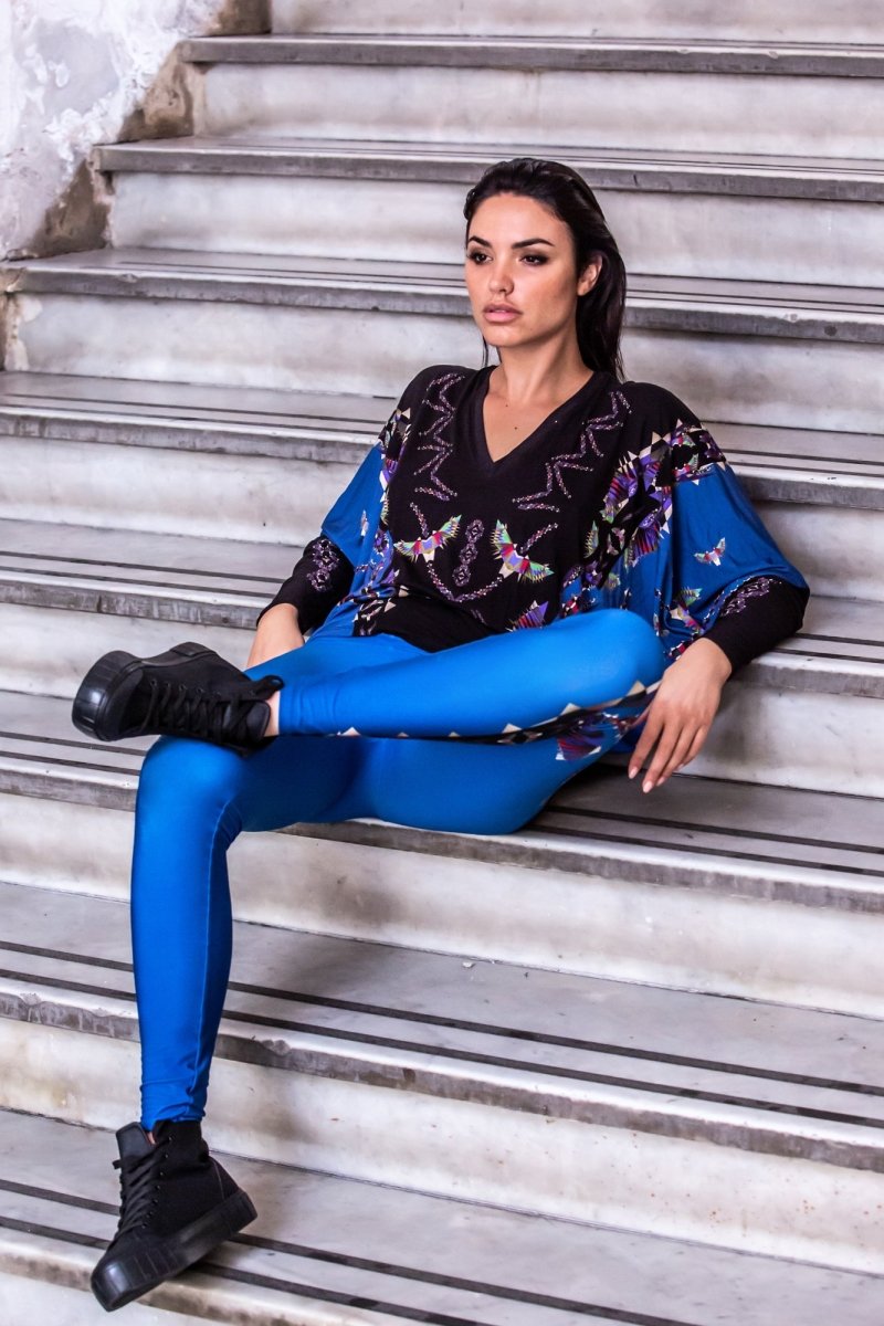 Leggings Bleu Impérial