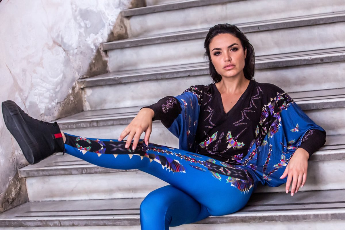 Leggings Bleu Impérial