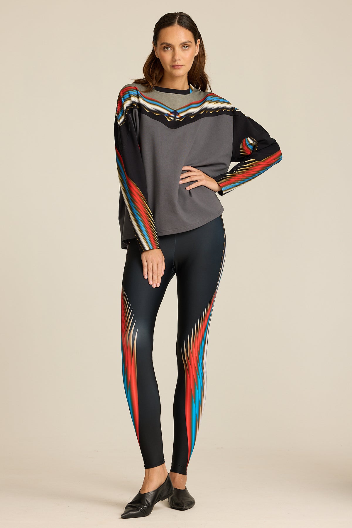 Bluza Meteor Gray COLORAT – autorski print Meteor, zdjęcie 4