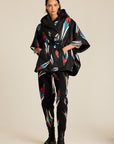 Poncho Meteor COLORAT – autorski print Meteor