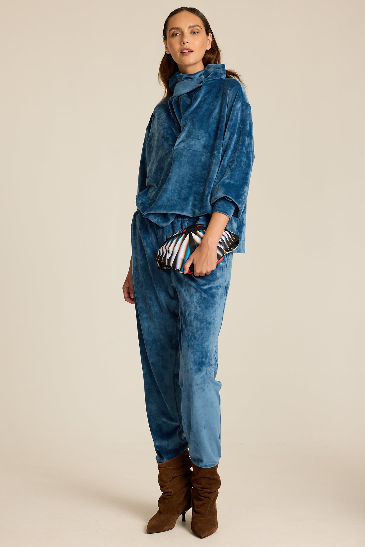 Bluza Meteor Full Blue COLORAT – autorski print Meteor, zdjęcie 2