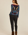 Longsleeve Meteor Blue COLORAT – autorski print Meteor, zdjęcie 6