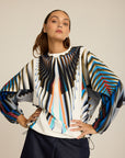 Bluza Meteor White S.E. COLORAT – autorski print Meteor, zdjęcie 5