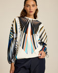Bluza Meteor White S.E. COLORAT – autorski print Meteor