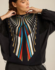 Bluza Meteor Black S.E. COLORAT – autorski print Meteor, zdjęcie 3