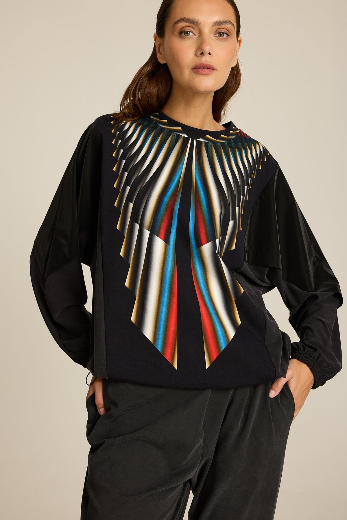 Bluza Meteor Black S.E. COLORAT – autorski print Meteor