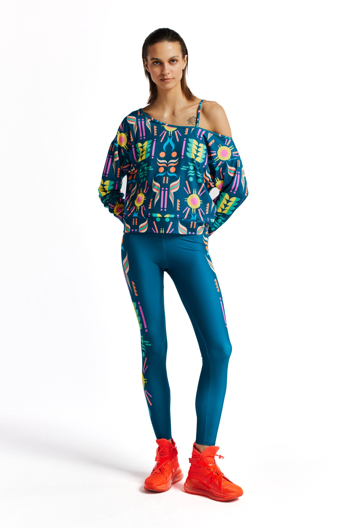 Fluo Asymmetrische Bluse