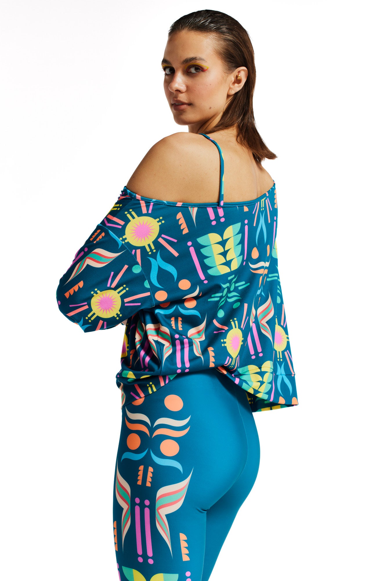 Fluo Asymmetrische Bluse