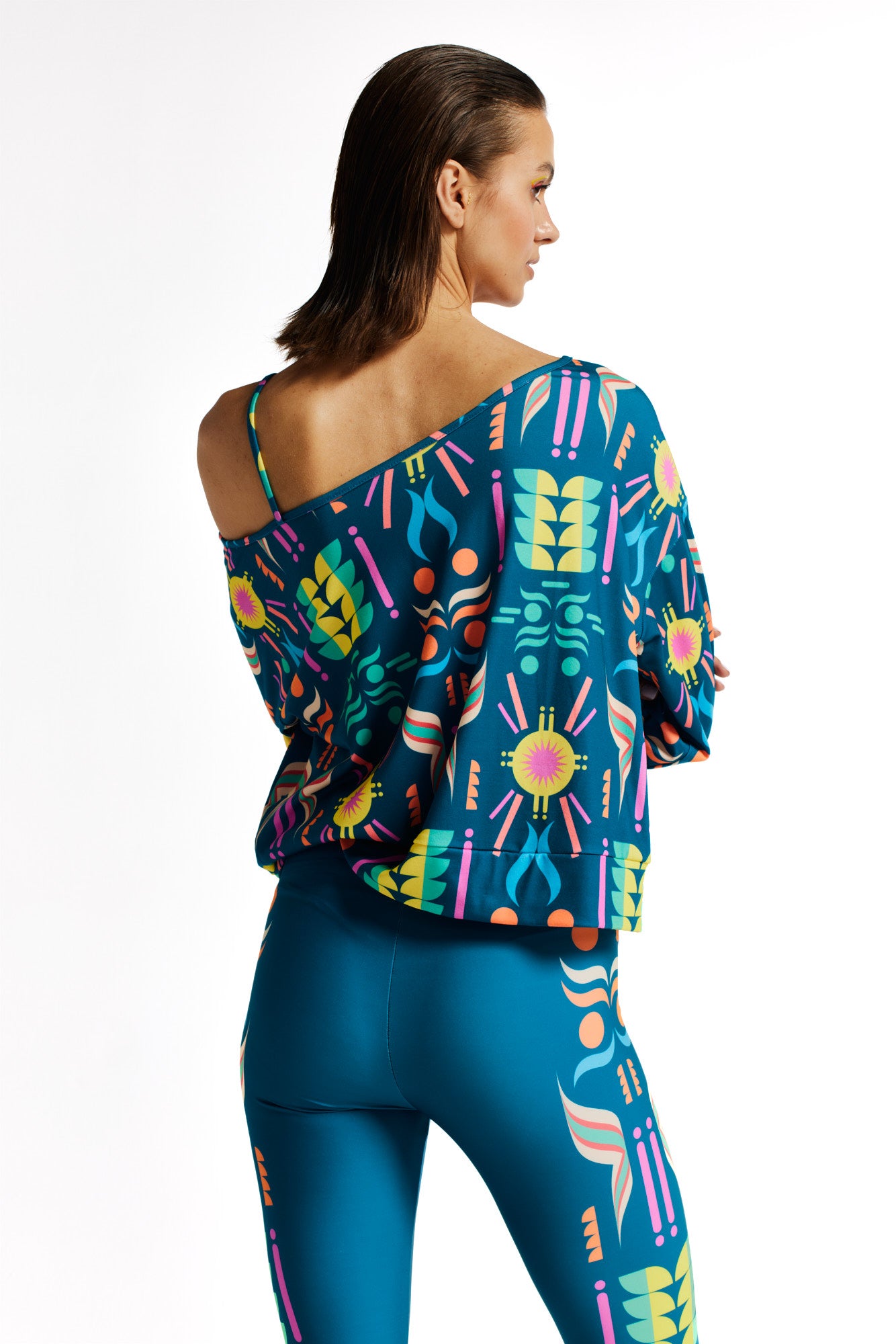 Fluo Asymmetrische Bluse