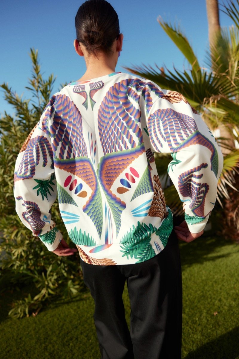 Sudadera Botanica White