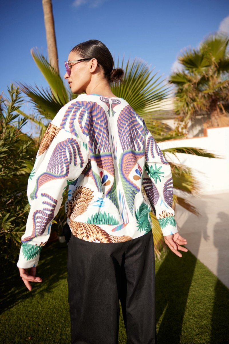 Sudadera Botanica White