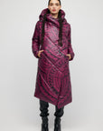 Burgundy Maori Coat