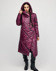 Burgundy Maori Coat