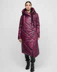 Burgundy Maori Coat
