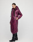 Burgundy Maori Coat