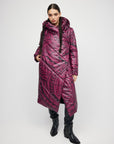 Burgundy Maori Coat