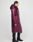 Burgundy Maori Coat