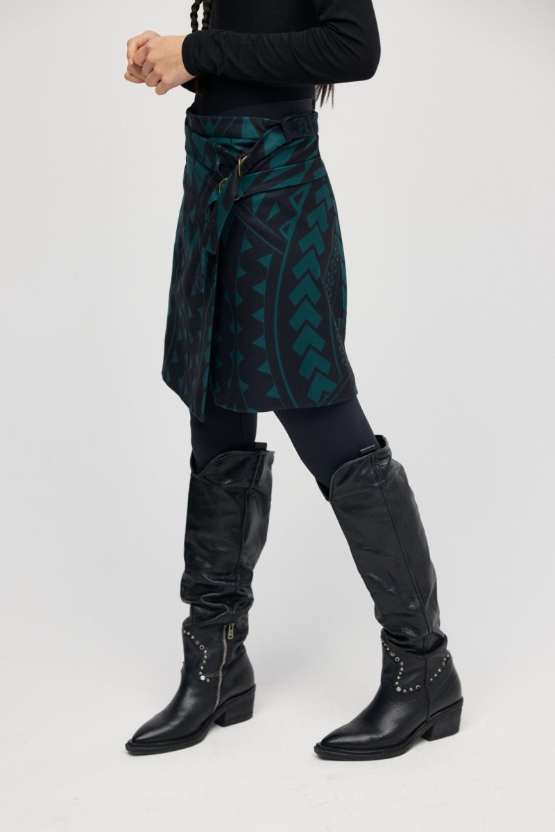 Spódnica Mini Green Maori