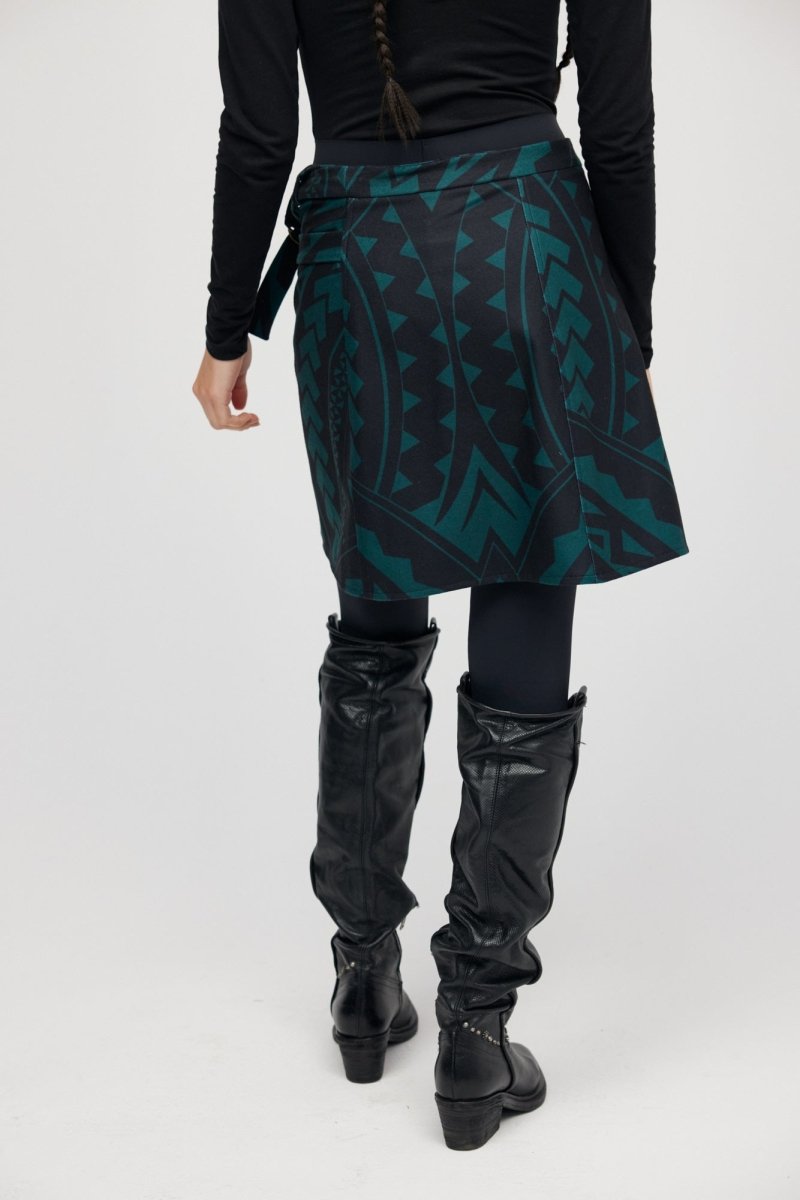 Spódnica Mini Green Maori