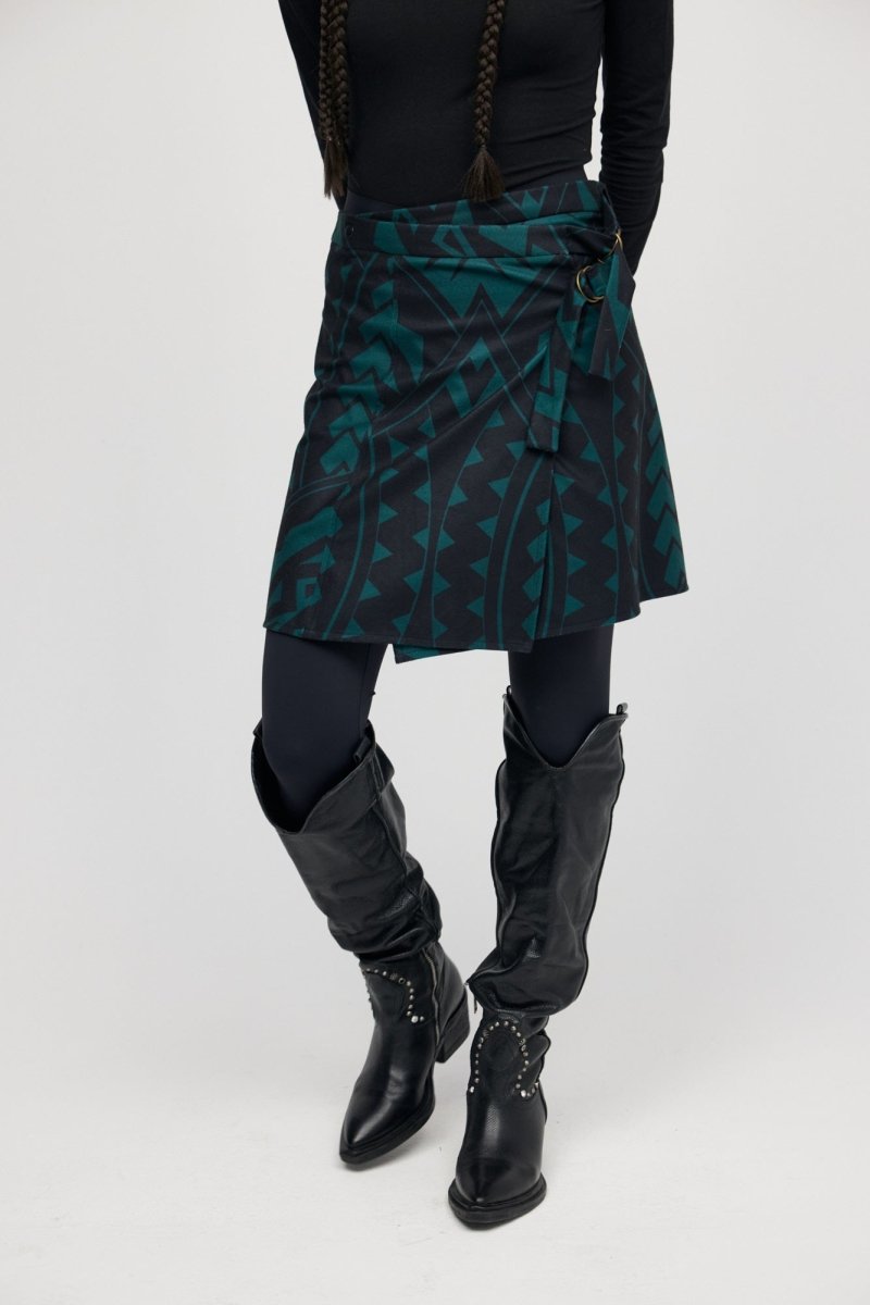 Spódnica Mini Green Maori