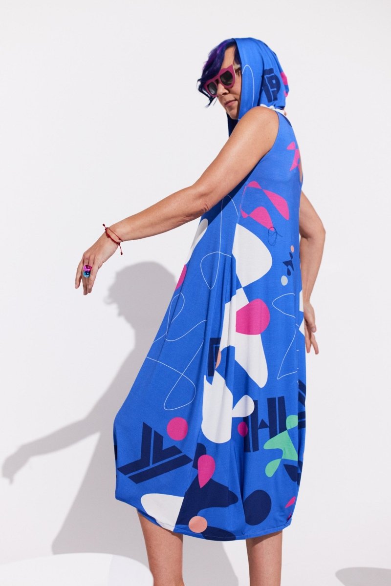 Hood Blue Dress