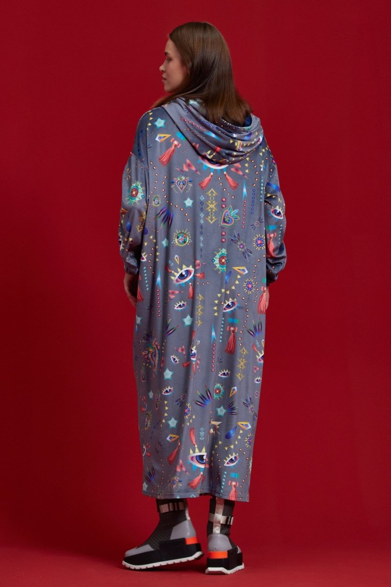 Robe Heart Gris &amp; Marine