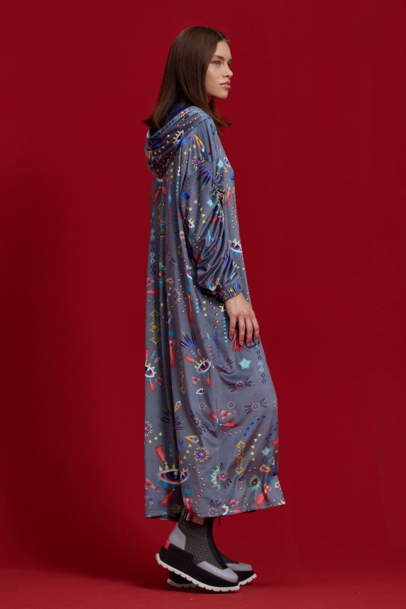 Robe Heart Gris &amp; Marine