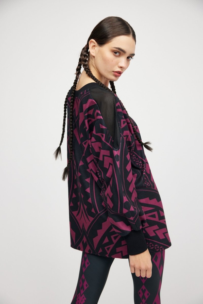 Tunika Burgund Maori