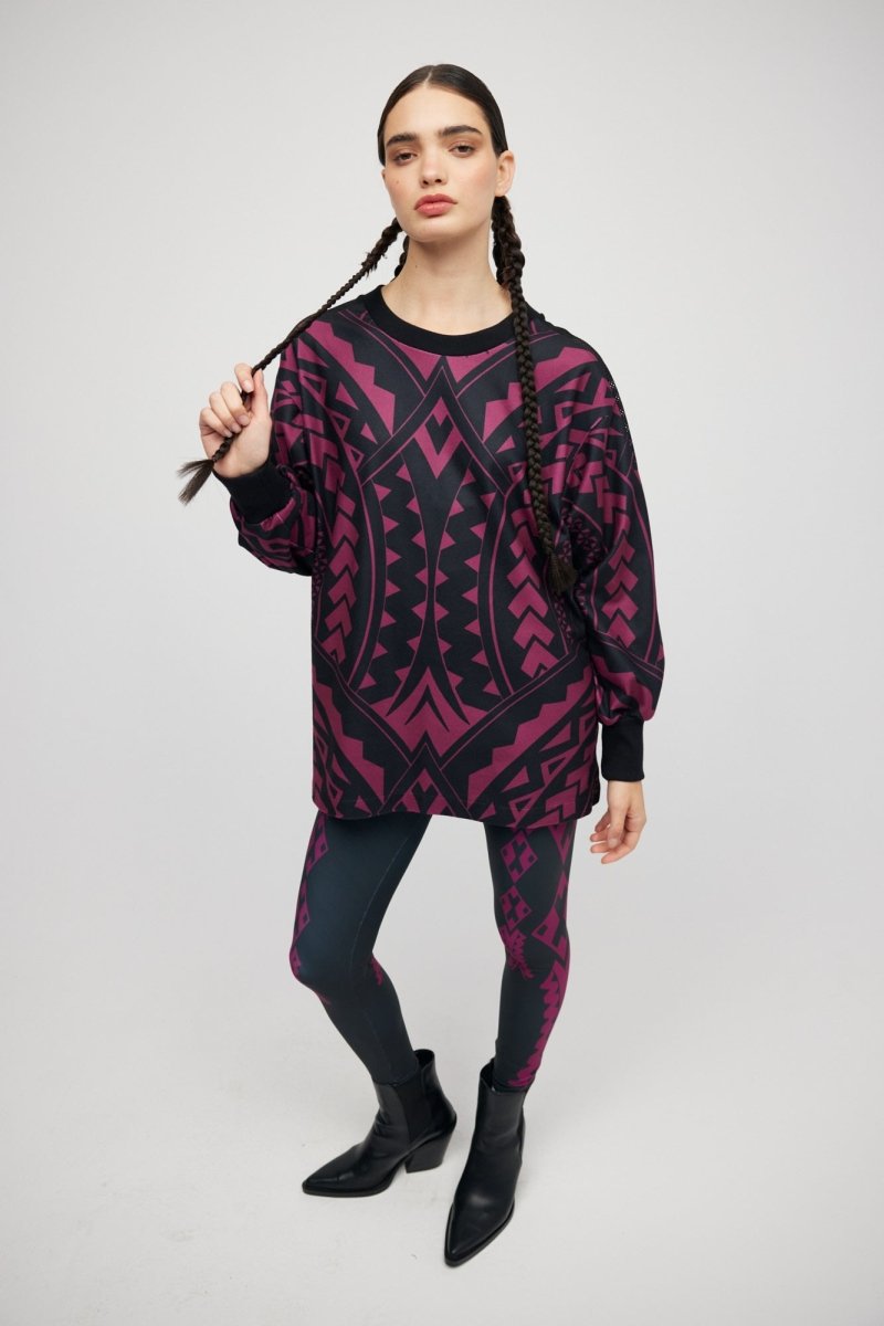 Tunika Burgund Maori